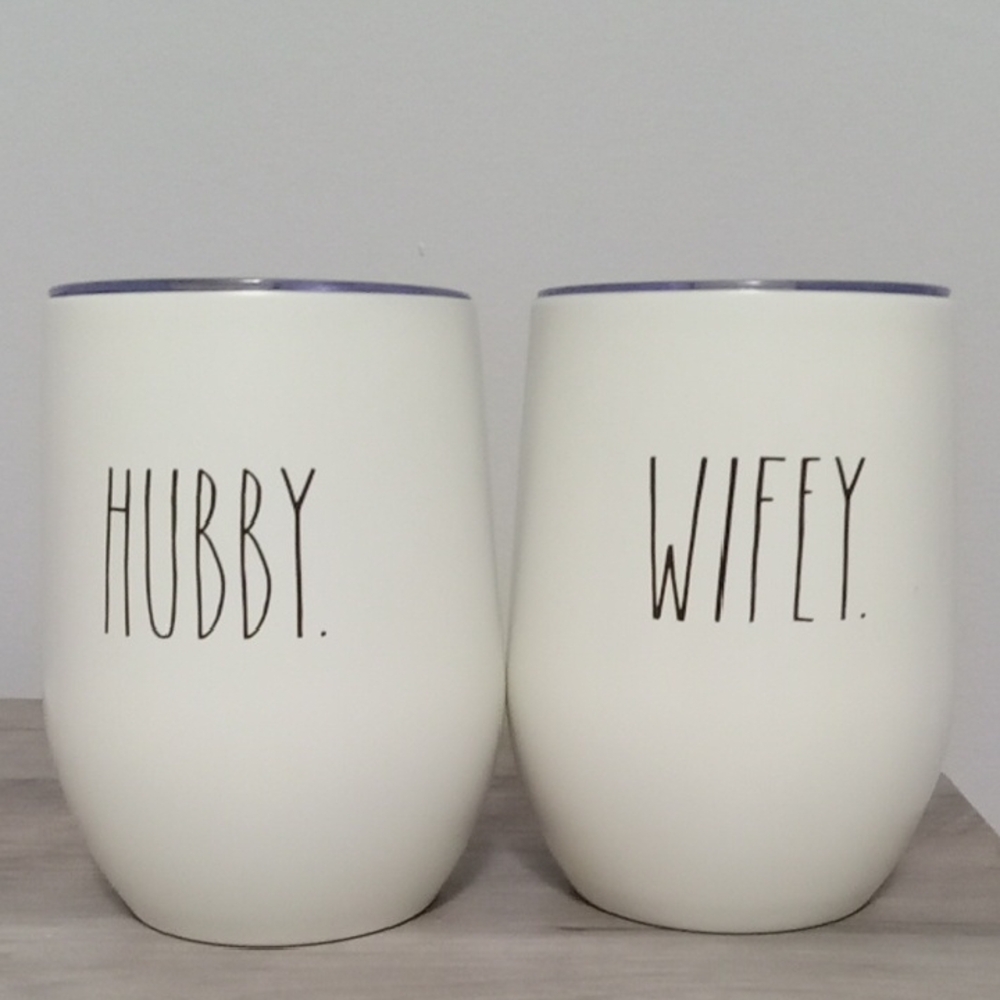 Hubby and Wifey Tumblers NWOTS